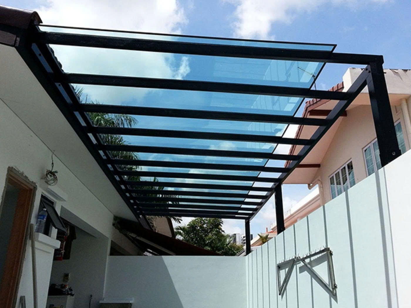 mẫu mái che kính cường lực đẹp Thủ Đức