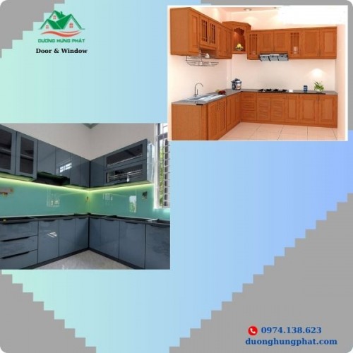 So Sánh Tủ Bếp Nhôm Kính Và Tủ Gỗ Công Nghiệp – Nên Chọn Loại Nào?