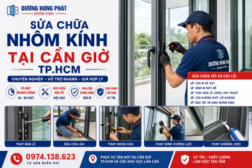 Sửa Chữa Cửa Nhôm Kính Tại Cần Giờ - Chuyên Nghiệp Hỗ Trợ Nhanh