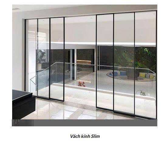 cửa nhôm slim lùa