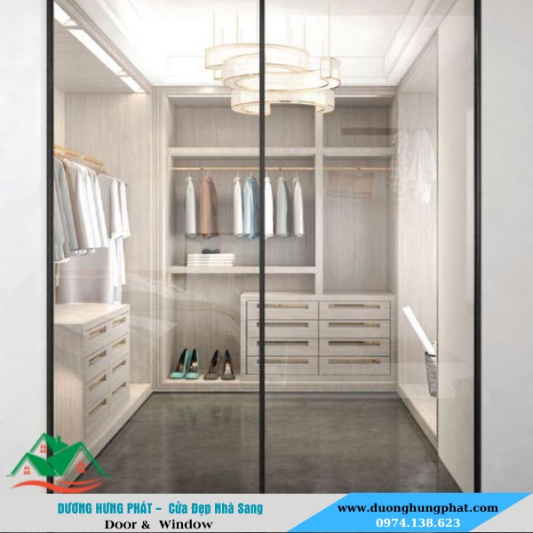 cửa nhôm Slim trượt quay vận hành êm ái 