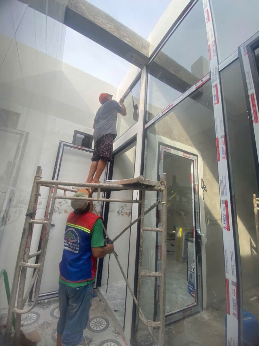 thi công cửa nhôm Xingfa tại Bình Chánh TP.HCM