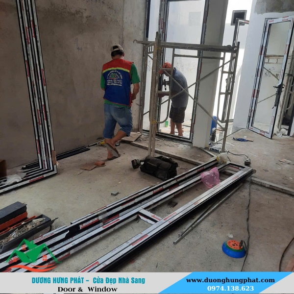 thi công cửa nhôm Xingfa trọn gói tại Long Thành