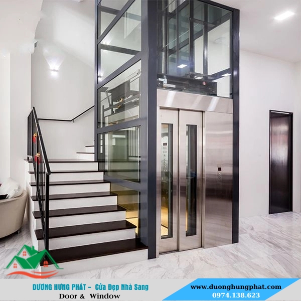 thi công vách kính thang máy uy tín giá rẻ quận 8