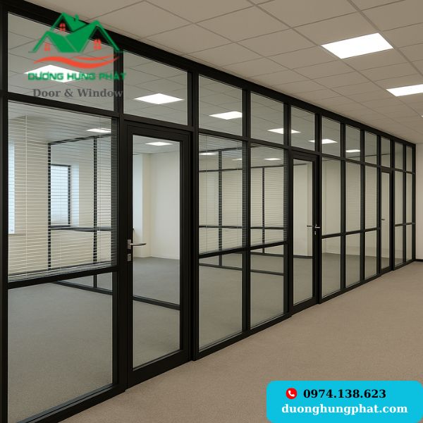 thi công vách ngăn nhôm kính quận 3 TP.HCM