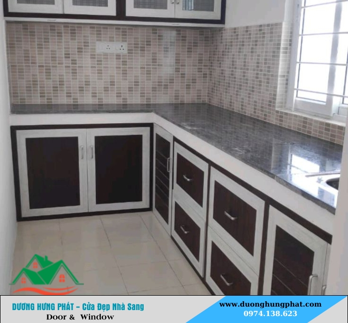 tủ bếp nhôm kính tại quận 1