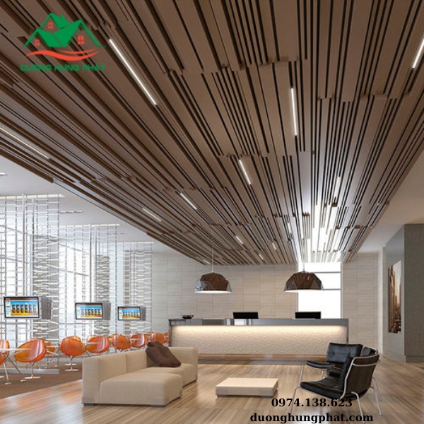 trần nhôm giả gỗ tại quận 12 TP.HCM