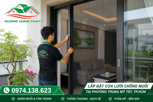 Giải Pháp Cửa Lưới Chống Muỗi Hiệu Quả Tại Phường Trung Mỹ Tây, TP.HCM