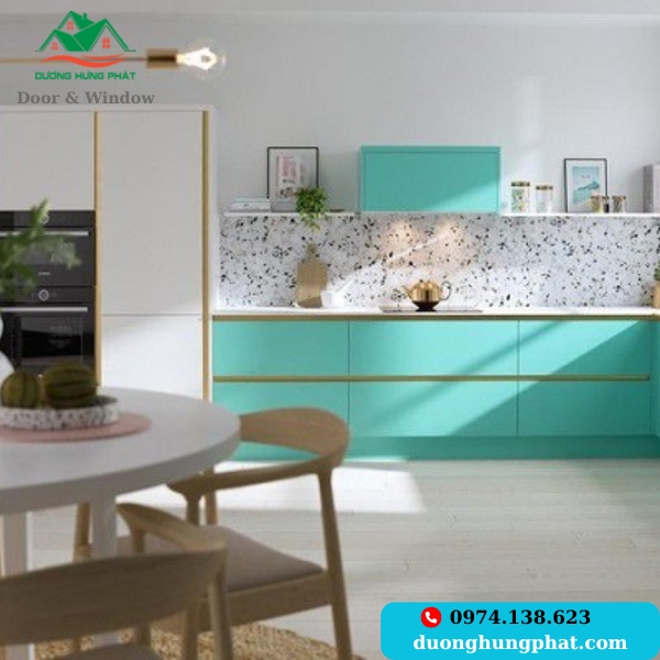 mẫu tủ bếp chữ I thẳng
