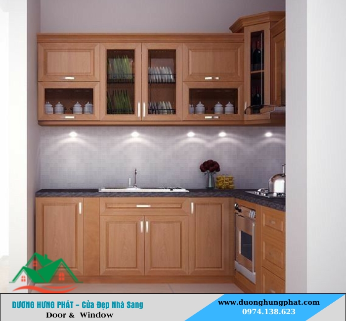 tu bếp nhôm kính quận 12 TP.HCM