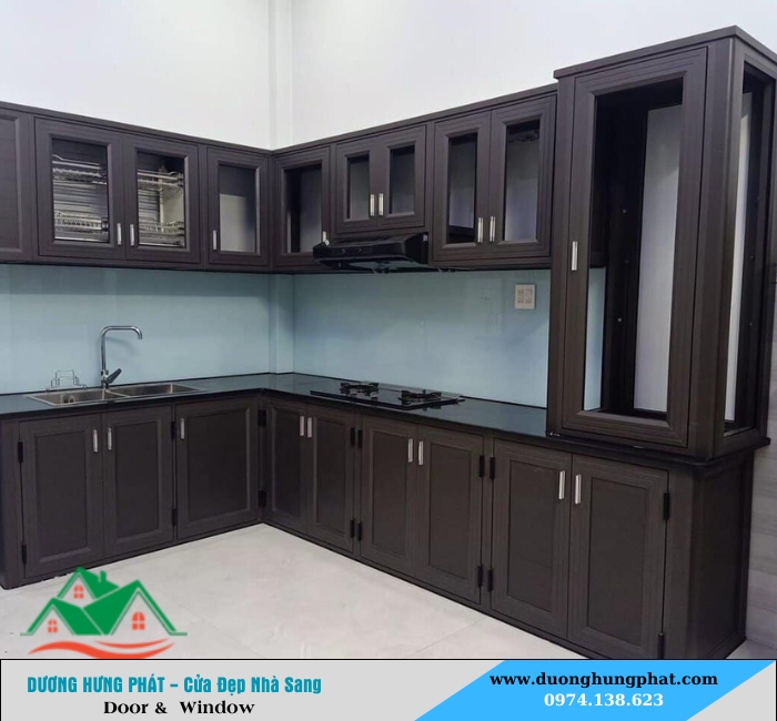 tủ bếp nhôm kính quận 3 TP.HCM