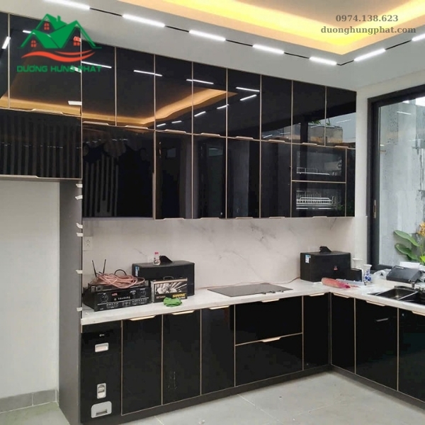 tủ bếp nhôm kính tại Gò Vấp TP.HCM