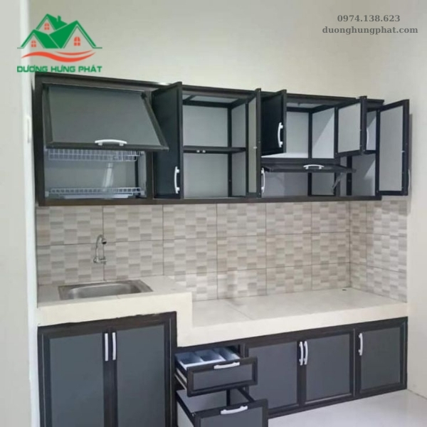 tủ bếp nhôm kính Vũng Tàu