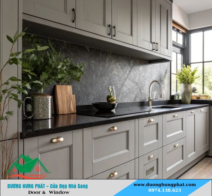 tu bếp nhôm kính quận 12 TP.HCM