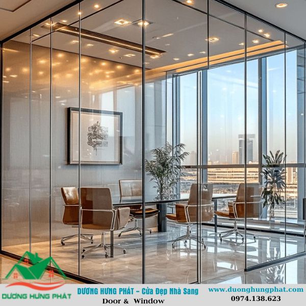 vách kính cố định và cửa kính quận 1 TP.HCM