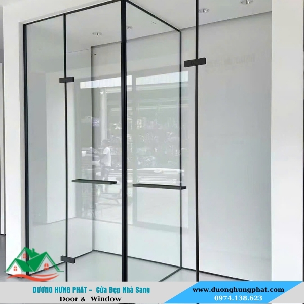 vách tắm kính hệ slim